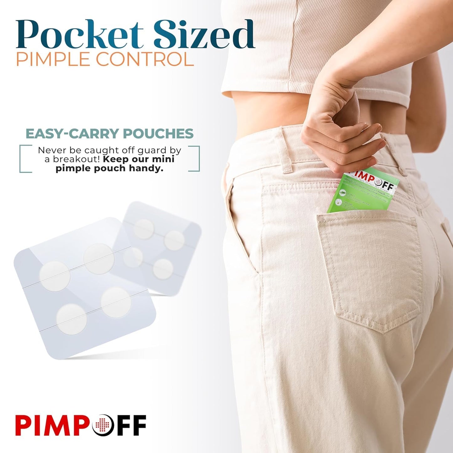 Clear Hydrocolloid Acne Patches - Effective Blemish Coverage with Tea Tree Oil - Acne Dots for Face - Skin Care Solution - Zit and Breakout Treatment (84 Patches With Mirror)