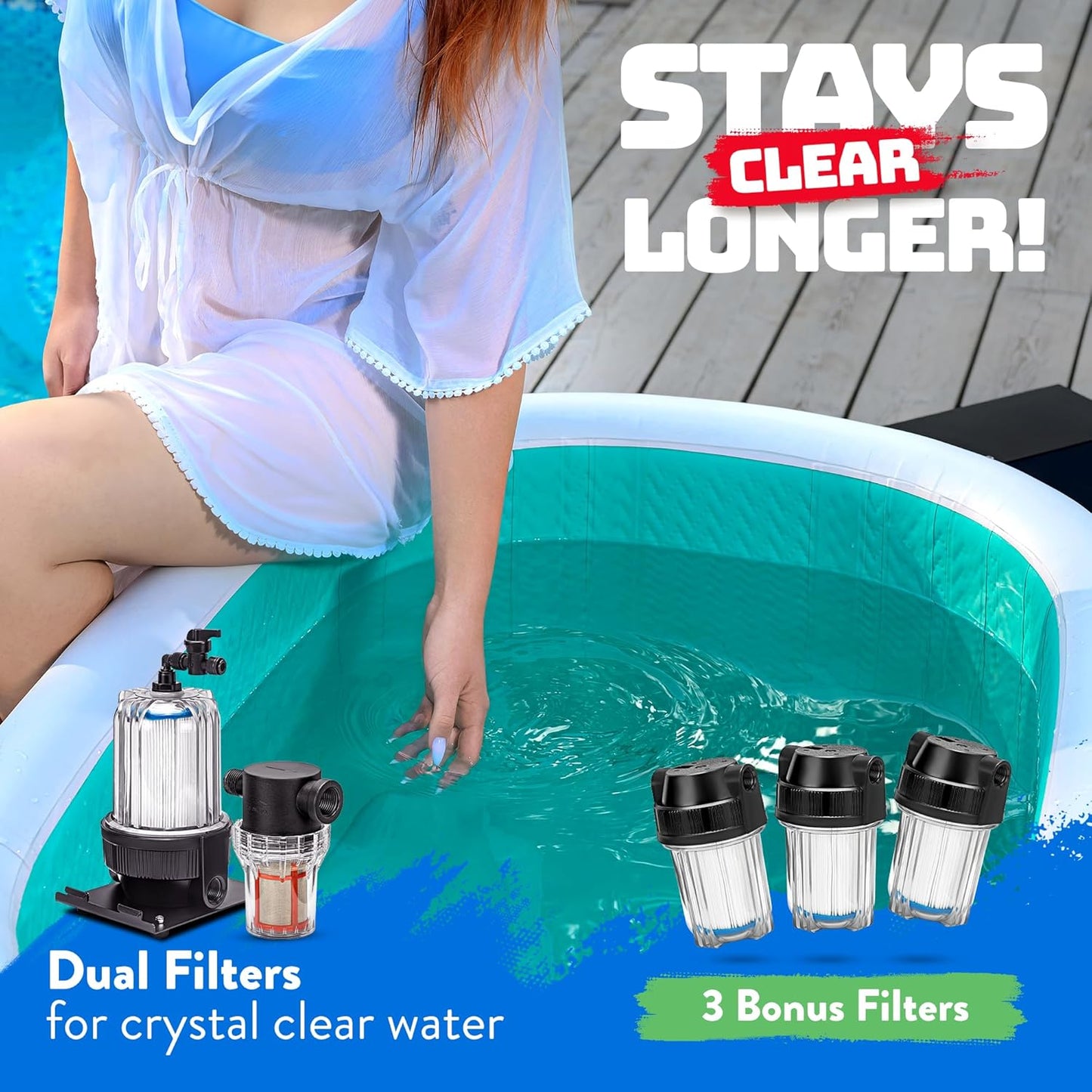 Chilly Willy Ice Plunge Tub & Accessories - Portable Inflatable Ice Bath - Outdoor Ice Tub for Athletes - Cold Water Plunge Tub - Athlete Recovery - Self Care - Rest and Relaxation Gifts