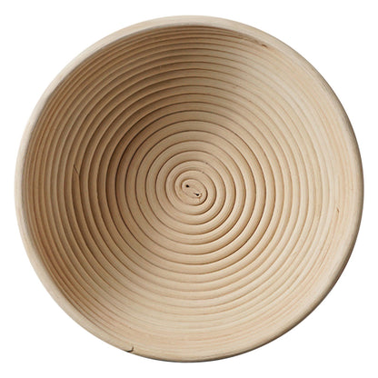 Wadada Proofing Basket, Sourdough Proofing Bread Basket, Bread Banneton Proofing, Artisan Sourdough Bread Making Baskets, 9.8 Inch Handwoven Rattan Baskets and Cloth Liners, Round