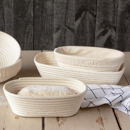 Now Designs by Danica Natural Banneton Bread Proofing Basket 13'' Rectangle, L13 x W5.5